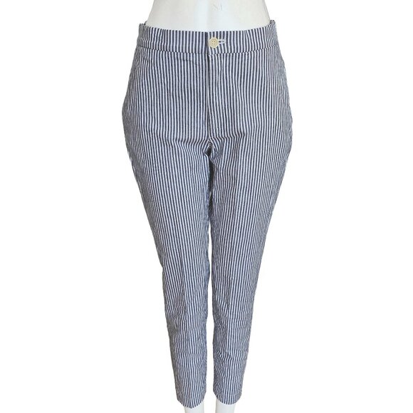 45R BLUE/WHITE STRIPED COTTON PANTS (ONE SIZE) - Picture 1 of 7